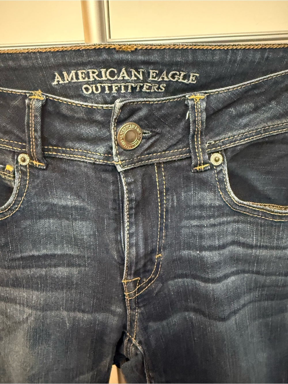 American Eagle Outfitters Women’s Bootcut Jeans - Dark Blue Wash - Picture 2 of 8